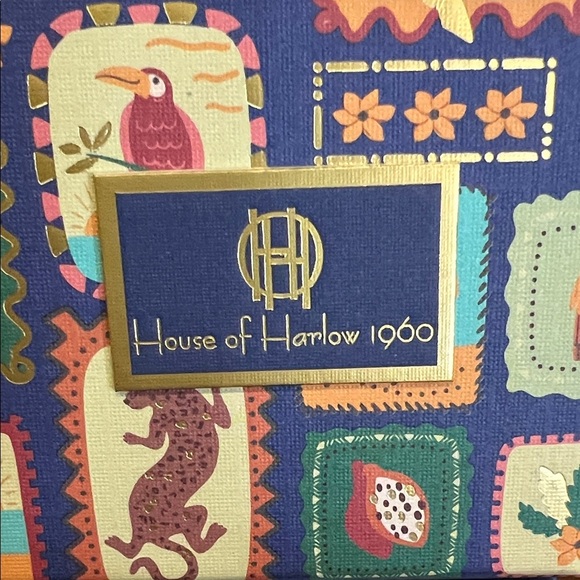 House of Harlow 1960 | Gold Hoop Tiger Eye Earrings - Picture 2 of 8